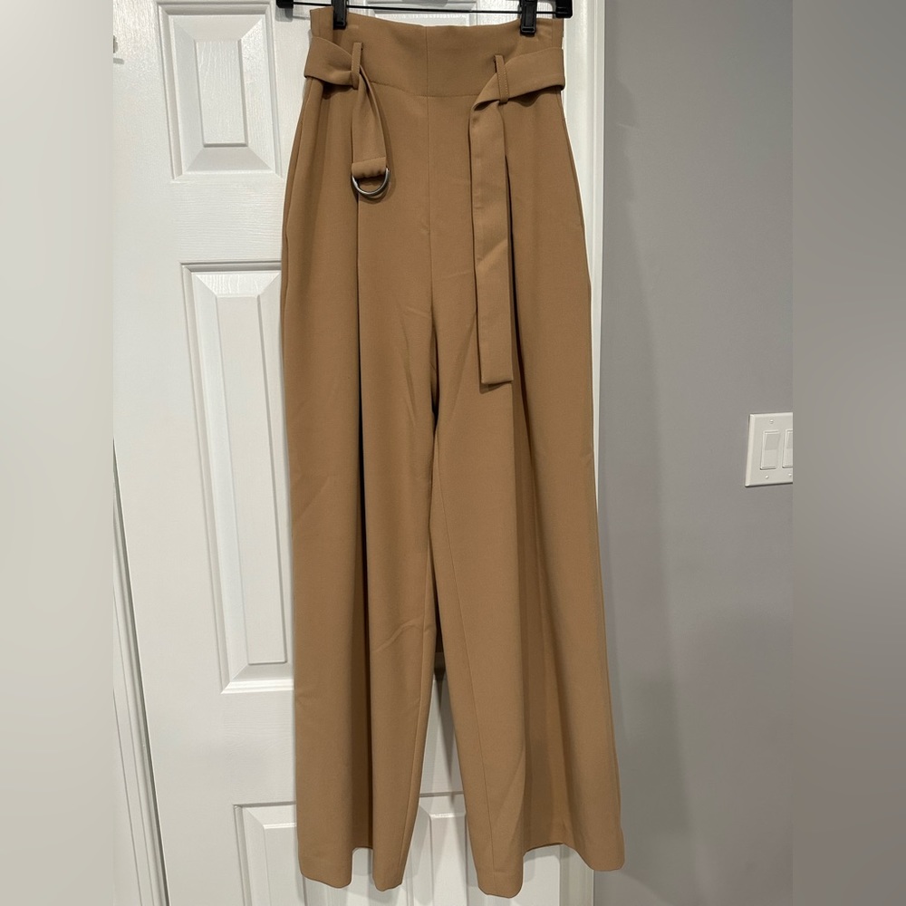 BCBGMaxAzria Belted Wide-Leg Pants